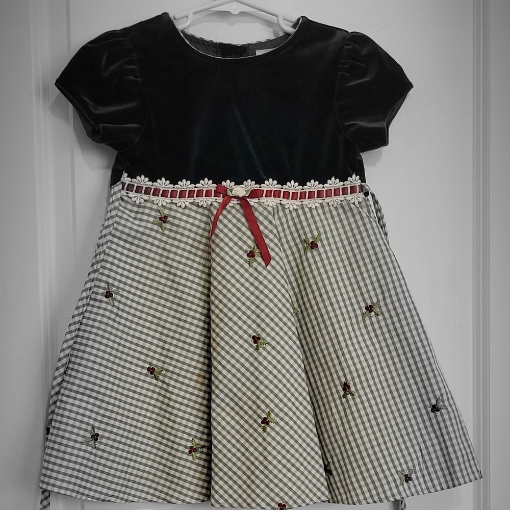 Youngland Black and White Formal Kids Dress